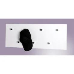 Garderobe murale blanche 7 crochets en acier