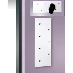 Garderobe murale blanche 7 crochets en acier