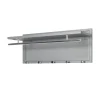 Garderobe murale en tube d'acier peint par poudrage en gris