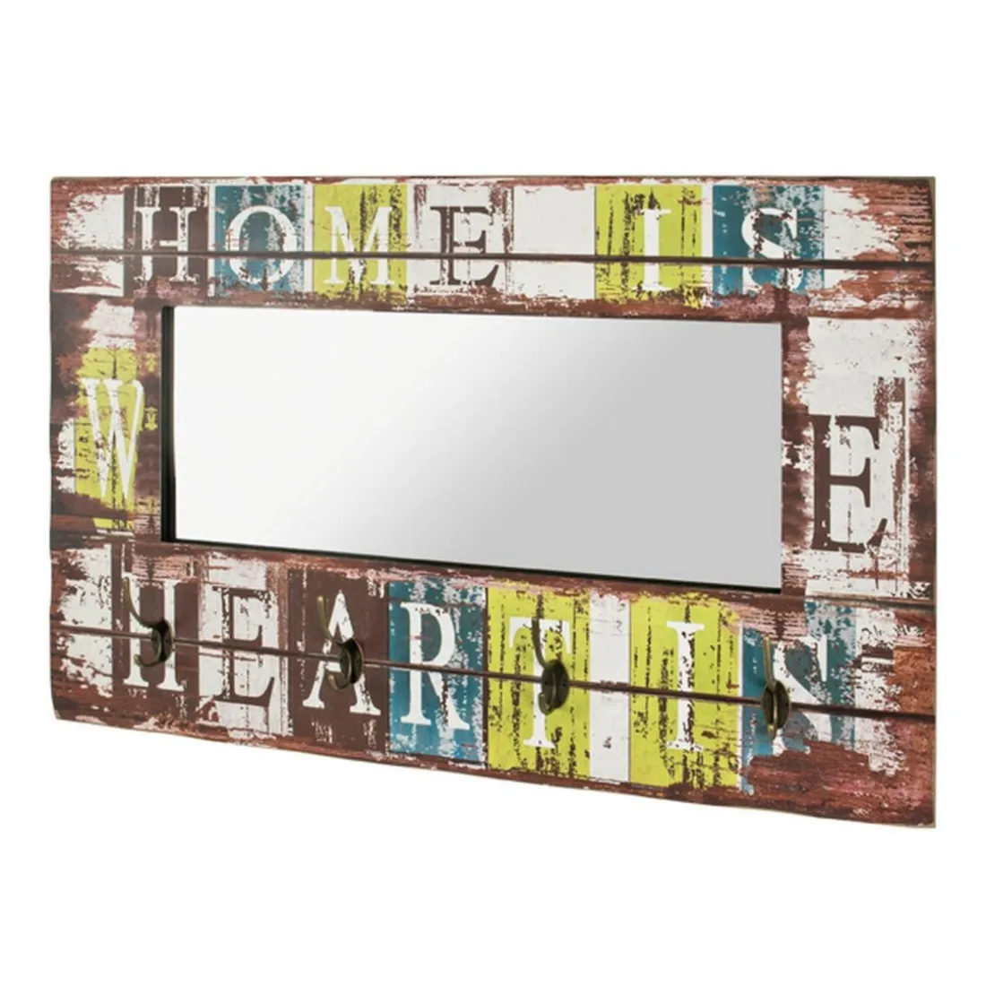 Garderobe murale Home multicolore 4 crochets