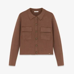 Gilet chocolat marron caramel