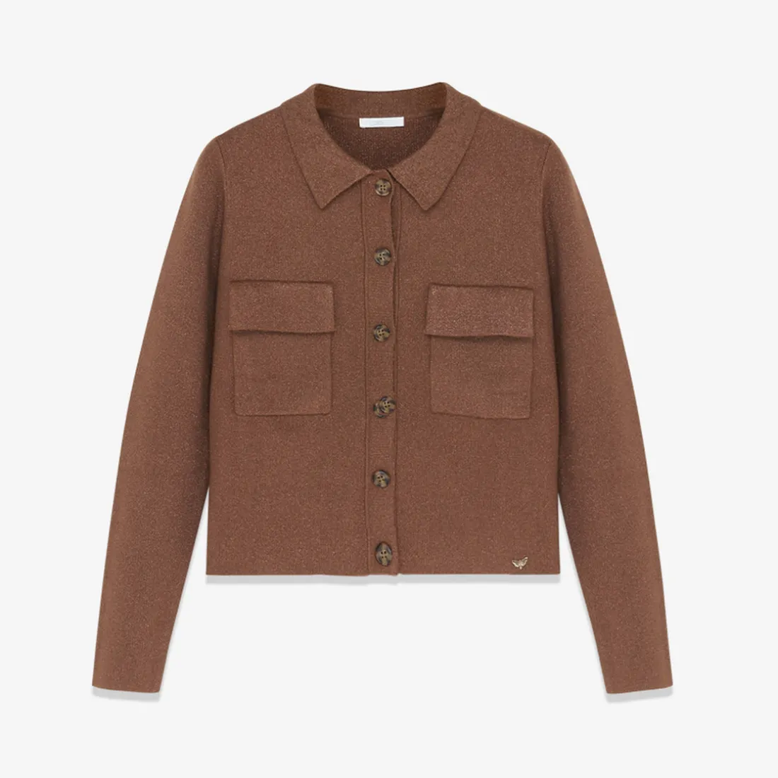 Gilet chocolat marron caramel