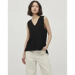 Gilet col en v noir