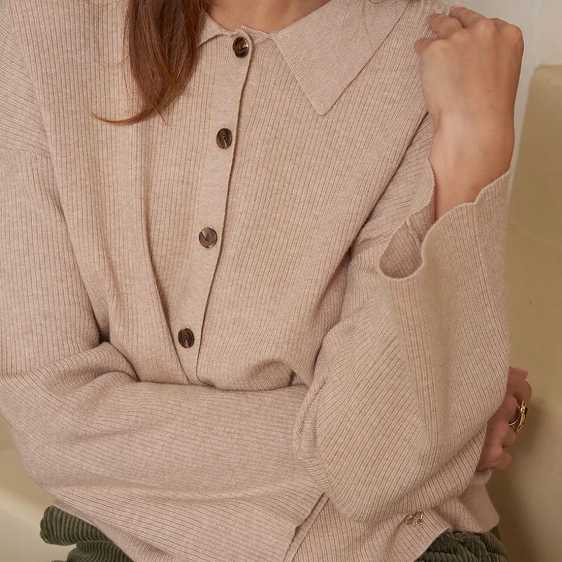 Gilet sable