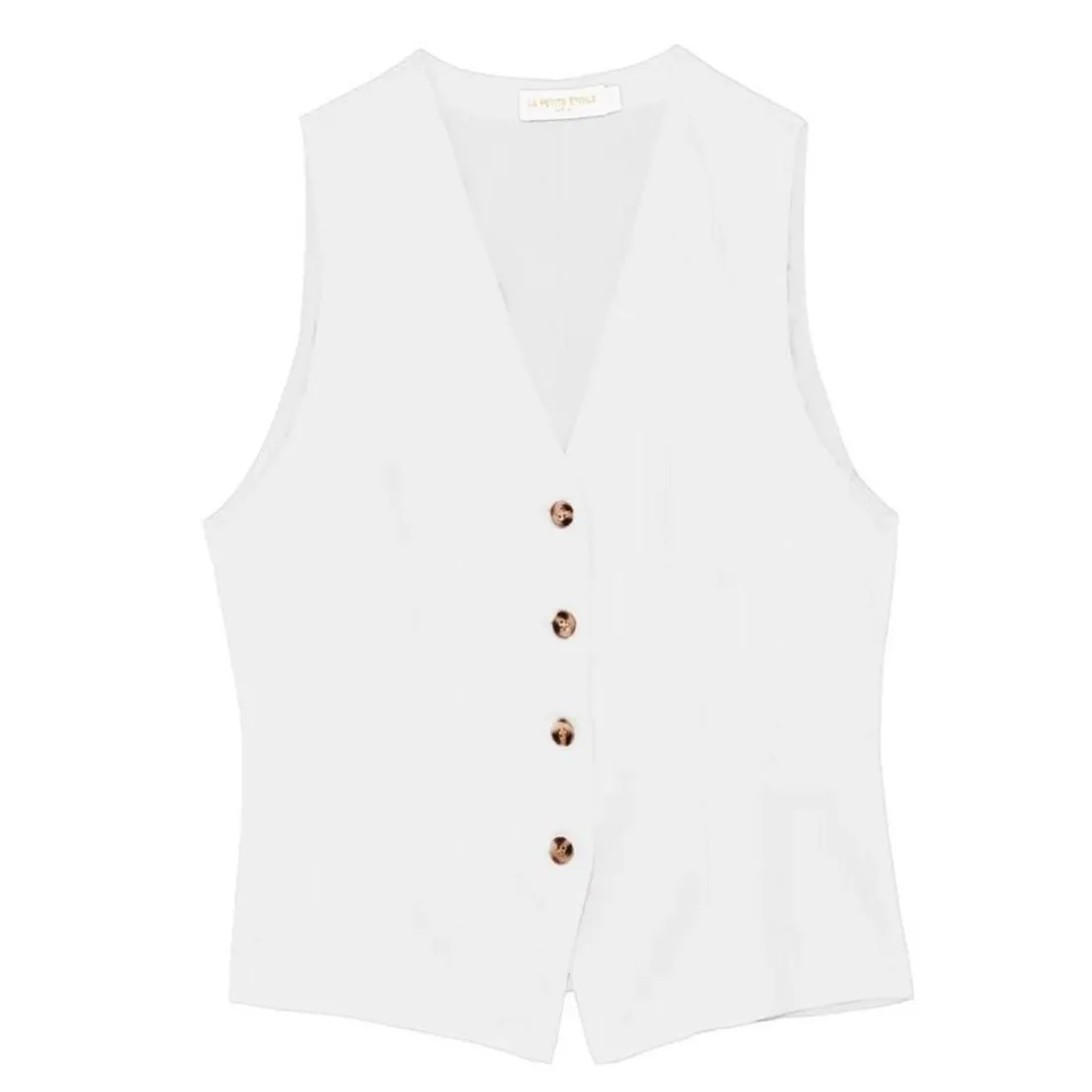 Gilet VOLIE ivoire en lin