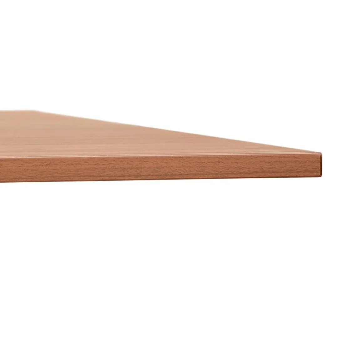 Grand bureau pliable 'FLEXO' sur roulettes en bois finition Noyer