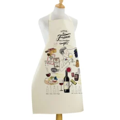 Grand Tablier de cuisine Crus d'excellence Ecru 72 x 96
