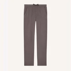 Guimauve - pantalon fluide coupe droite gris en viscose
