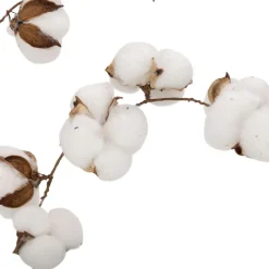 Guirlande de Noël en plastique fleurs de coton