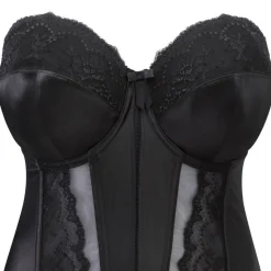 Guêpière bretelles amovibles Elomi MARIA black-Elomi noir