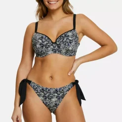 Haut de bain emboitant coques avec armatures noir