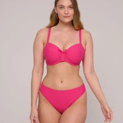 Haut de bikini emboîtant Dragon Fruit rose