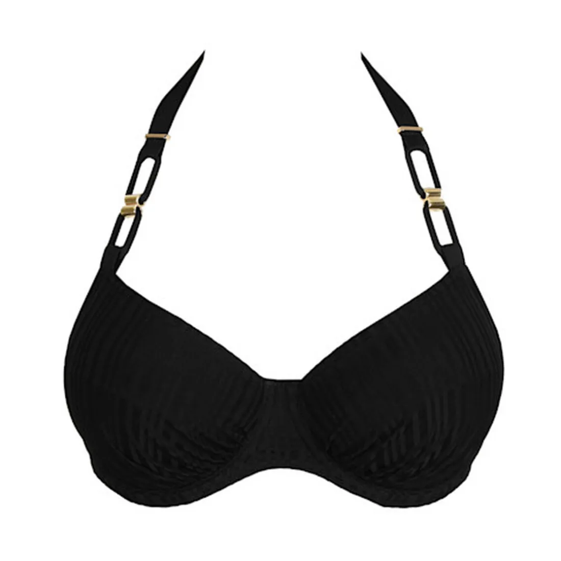 Haut de bikini emboîtant noir