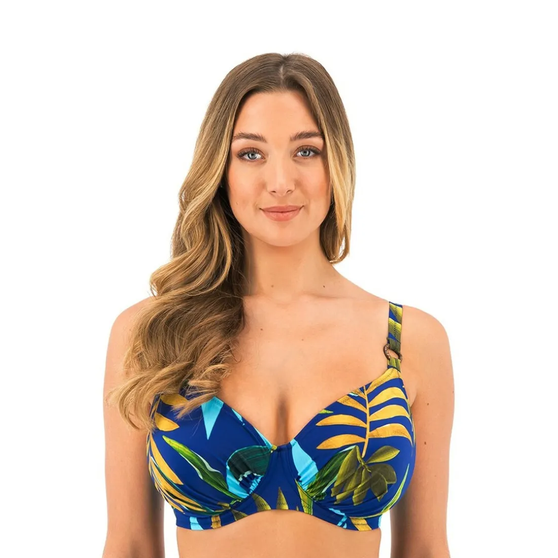 Haut de maillot de bain - Bleu Floral