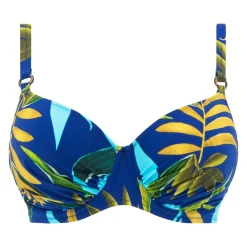Haut de maillot de bain - Bleu Floral