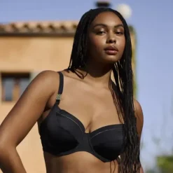 Haut de maillot de bain avec armatures - Noir
