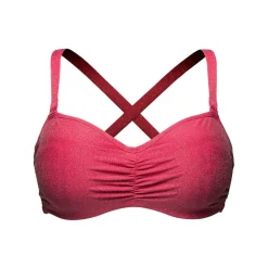 Haut de maillot de bain bandeau mousse armatures - rose