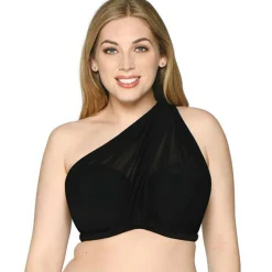 Haut de maillot de bain bandeau noir