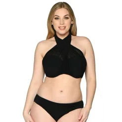 Haut de maillot de bain bandeau noir