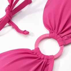 Haut de maillot de bain bandeau sans armatures - Rose