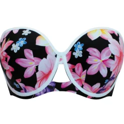 Haut de maillot de bain bandeau armatures noir