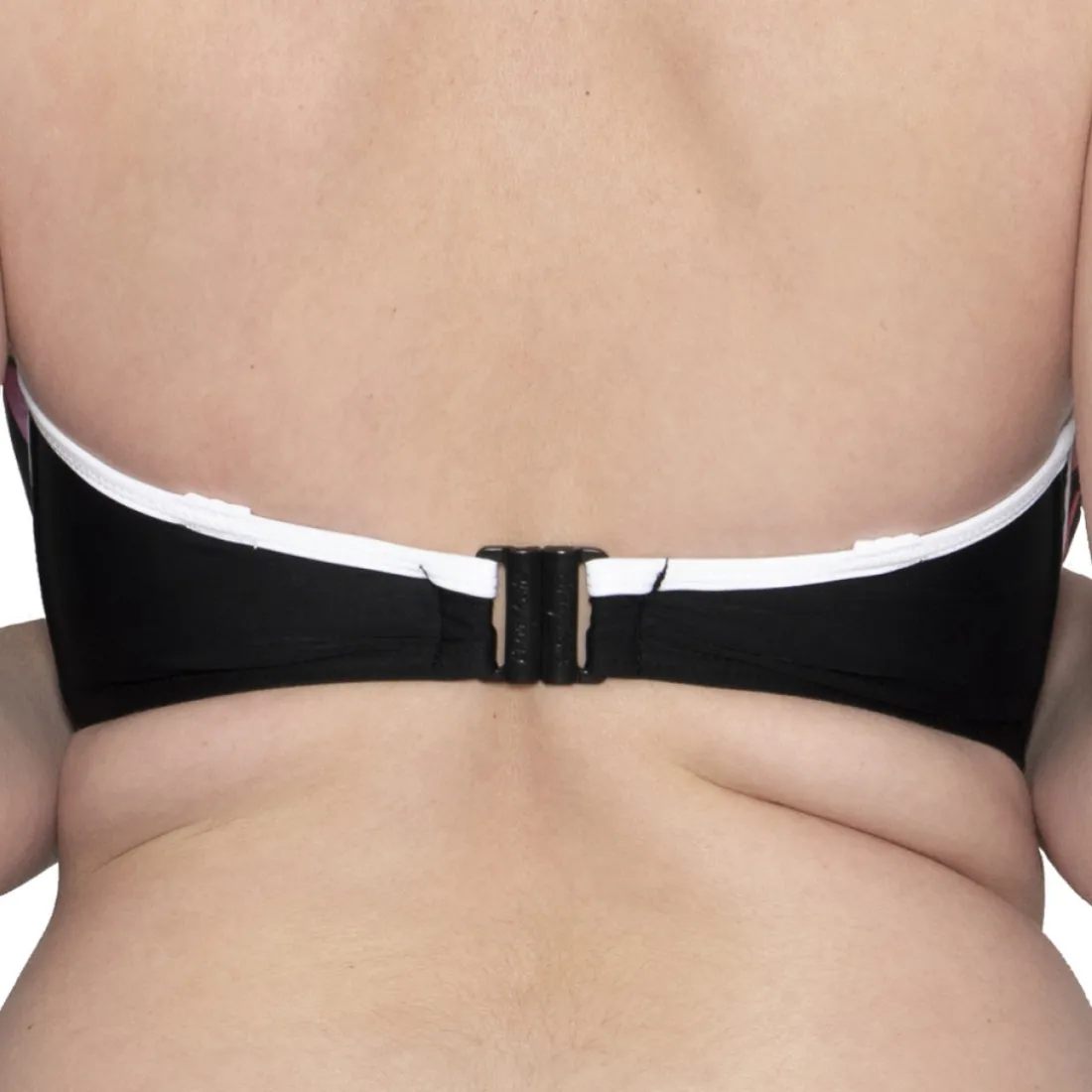 Haut de maillot de bain bandeau armatures noir