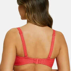 Haut de maillot de bain bandeau mousse avec armatures - Rouge
