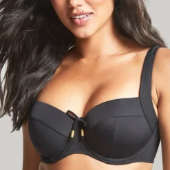 Haut de maillot de bain balconnet armatures noir