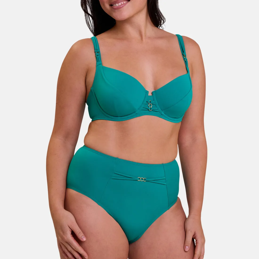 Haut de maillot de bain emboitant avec armatures Moorea - Bleu