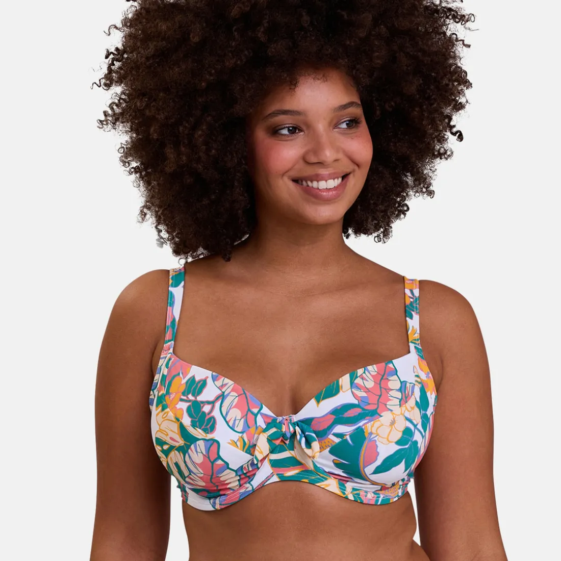 Haut de maillot de bain emboitant avec armatures Fidji - Blanc