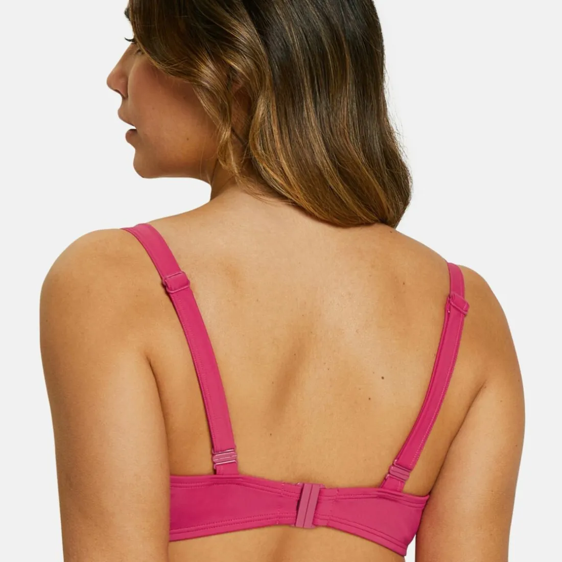 Haut de maillot de bain emboitant avec armatures - Rose