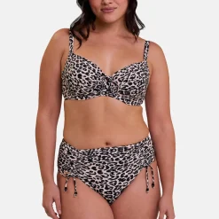 Haut de maillot de bain emboitant avec armatures Samoa - Léopard
