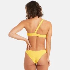 Haut de maillot de bain one shoulder jaune Mykonos