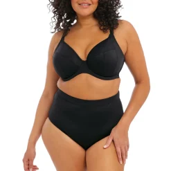 Haut de maillot de bain plongeant à armatures - Noir ESSENTIALS