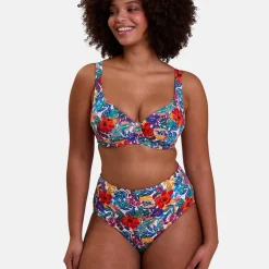 Haut de maillot de bain plongeant avec armatures