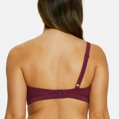 Haut de maillot de bain sans armatures - Bordeau