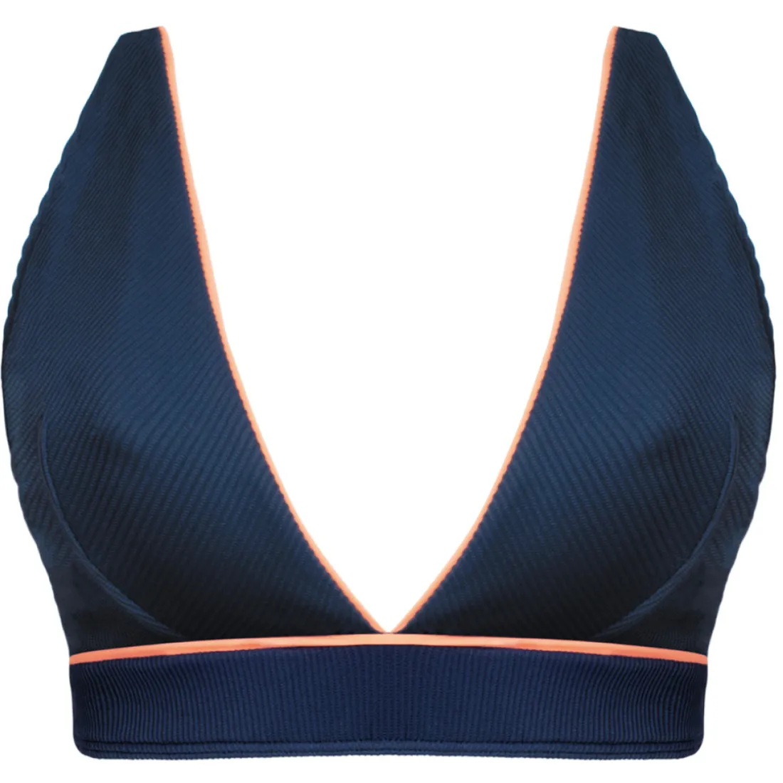 Haut de maillot de bain triangle sans armatures bleu