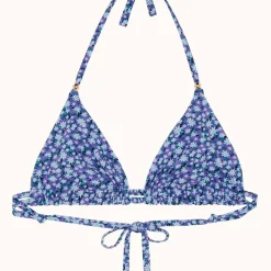 Haut de maillot de bain triangle sans armature - Liberty violet