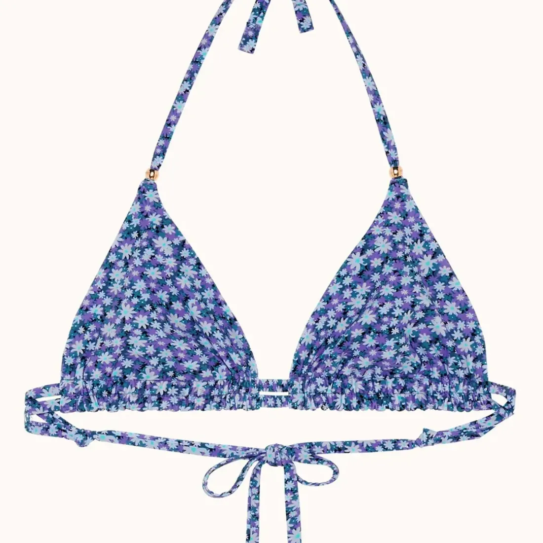 Haut de maillot de bain triangle sans armature - Liberty violet