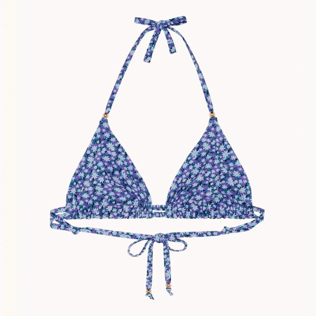 Haut de maillot de bain triangle sans armature - Liberty violet