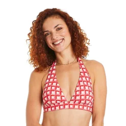 Haut de maillot de bain triangle rouge Ibiza