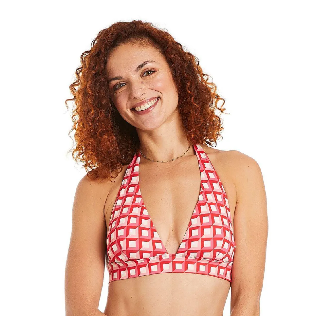 Haut de maillot de bain triangle rouge Ibiza