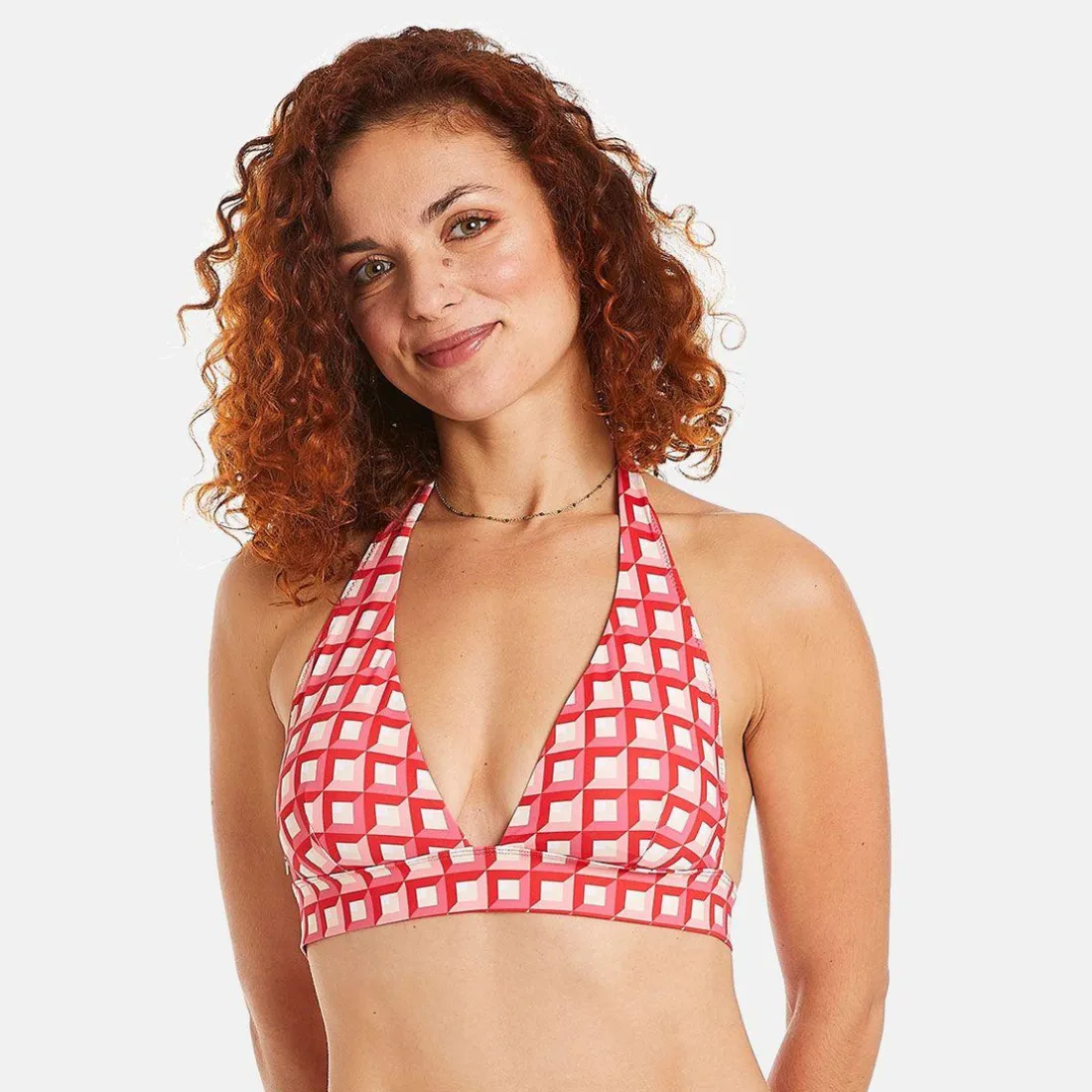 Haut de maillot de bain triangle rouge Ibiza