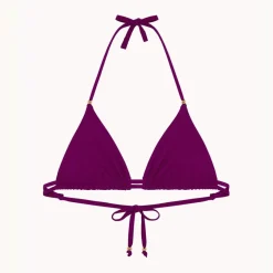 Haut de maillot de bain triangle sans armatures - Violet