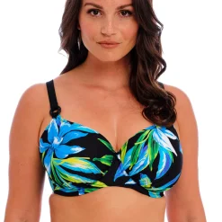 Haut de maillot emboitant noir