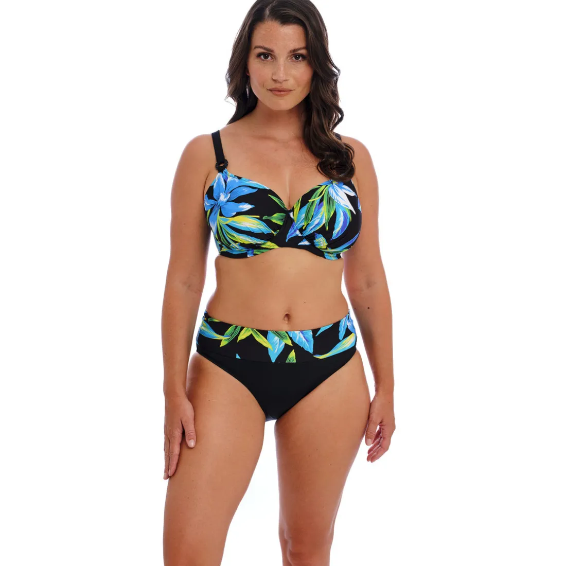 Haut de maillot emboitant noir