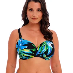 Haut de maillot emboitant noir