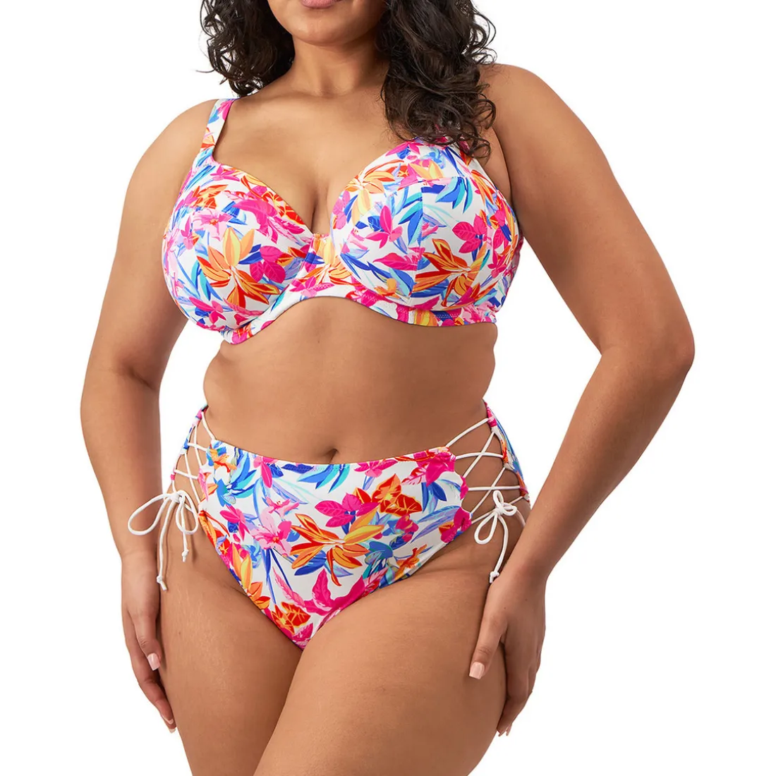 Haut de maillot plongeant blanc