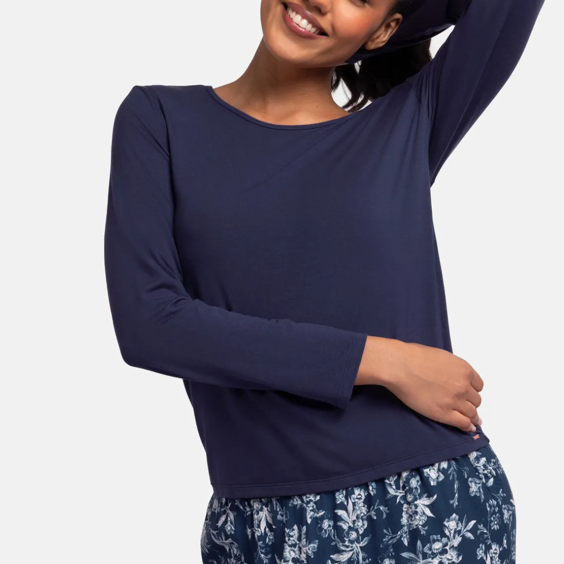 Haut de pyjama bleu