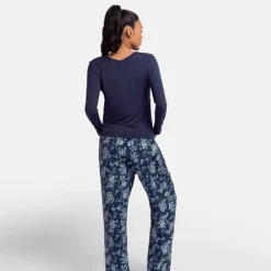 Haut de pyjama bleu
